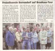 Werner Kleusch bei der Brauhaustour mit dem Freizeitverein Berrendorf